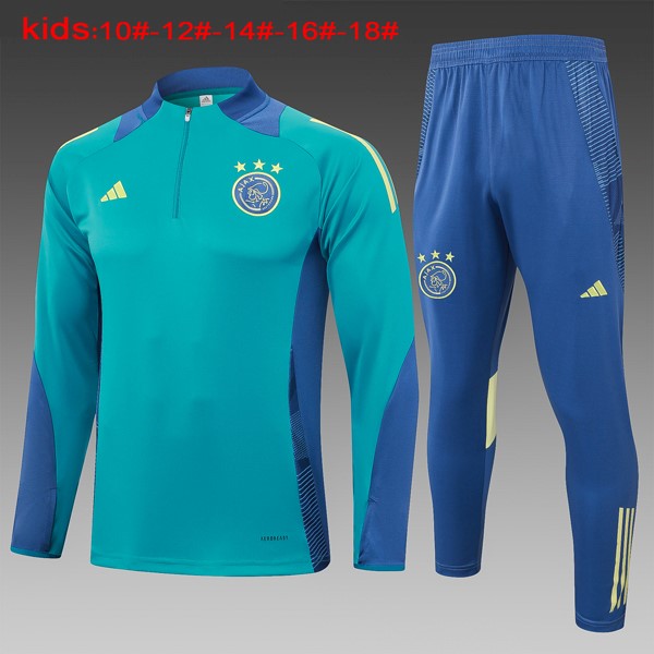 Bambino Felpa Allenamento Ajax 2024-2025 Verde 3